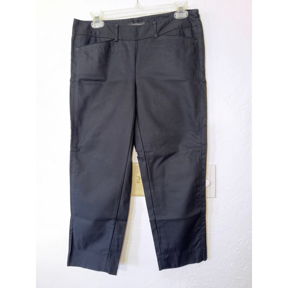 WHBM Slim Ankle Pants Chic Classic Minimalist Preppy Staple Dark Academia Size 4